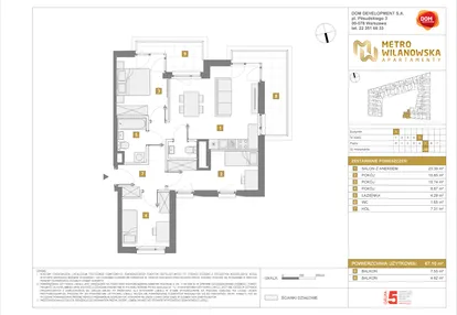 Mieszkanie w inwestycji: Apartamenty Metro Wilanowska
