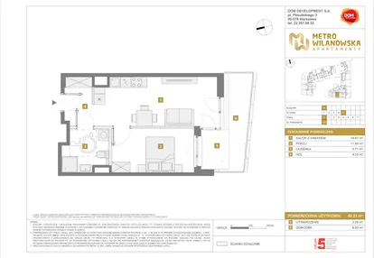 Mieszkanie w inwestycji: Apartamenty Metro Wilanowska