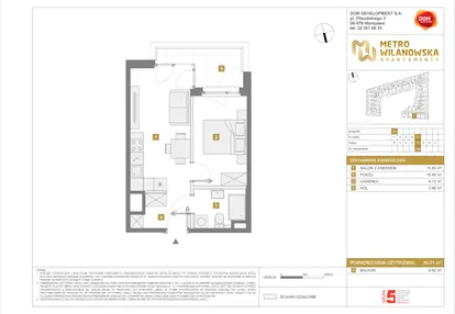 Mieszkanie w inwestycji: Apartamenty Metro Wilanowska