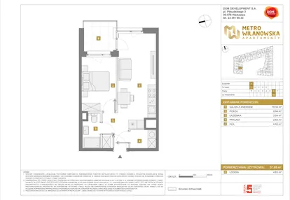 Mieszkanie w inwestycji: Apartamenty Metro Wilanowska