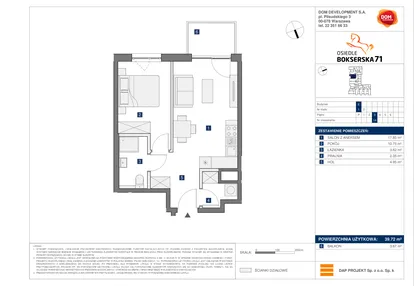 Mieszkanie w inwestycji: Osiedle Bokserska 71 Etap 2 Faza 3