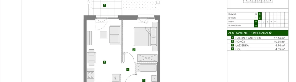 Mieszkanie w inwestycji: Osiedle Urbino etap 4.2
