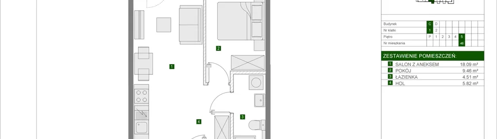 Mieszkanie w inwestycji: Osiedle Urbino etap 4.2