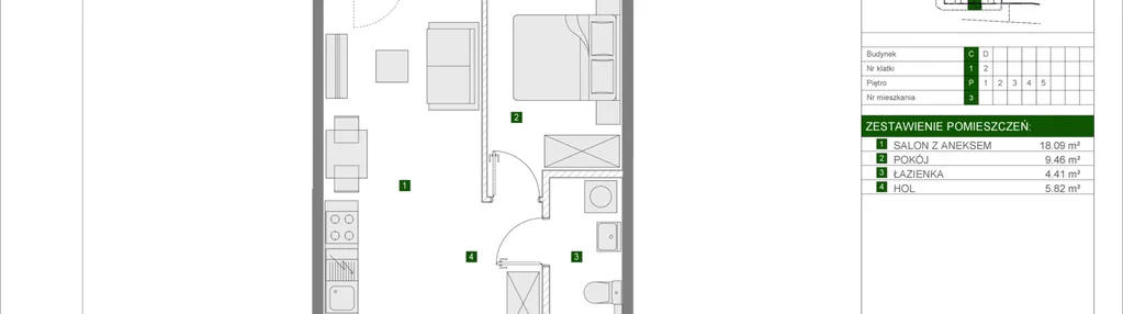 Mieszkanie w inwestycji: Osiedle Urbino etap 4.2