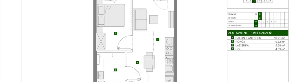 Mieszkanie w inwestycji: Osiedle Urbino etap 4.2
