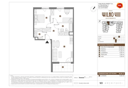Mieszkanie w inwestycji: Osiedle Wilno VIII etap 1.2