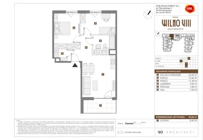 Mieszkanie w inwestycji: Osiedle Wilno VIII etap 1.2
