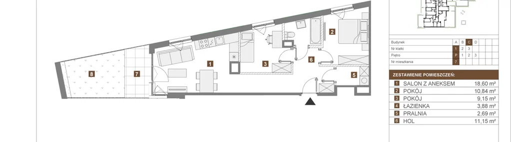 Mieszkanie w inwestycji: Osiedle Wilno VIII etap 1.2