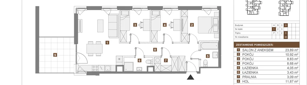 Mieszkanie w inwestycji: Osiedle Wilno VIII etap 1.2