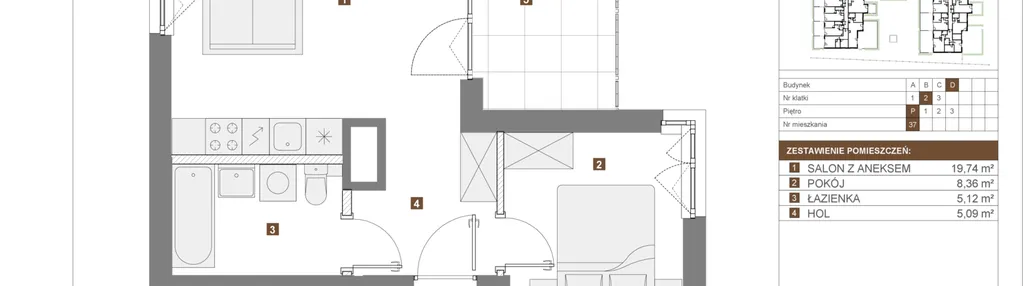Mieszkanie w inwestycji: Osiedle Wilno VIII etap 1.2