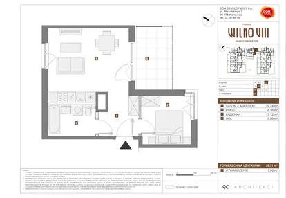 Mieszkanie w inwestycji: Osiedle Wilno VIII etap 1.2