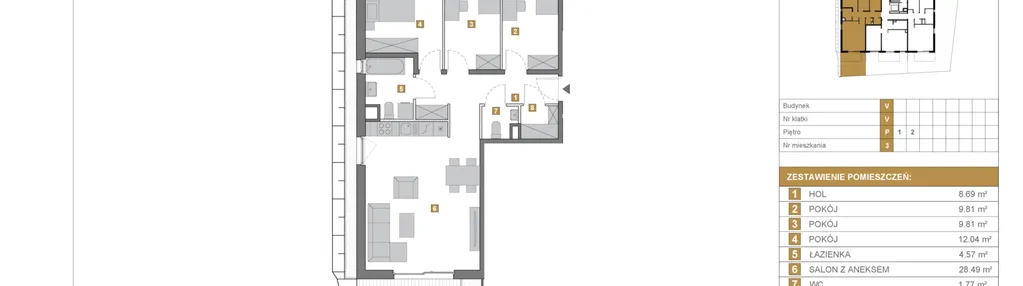 Mieszkanie w inwestycji: Wille Biskupin Etap 2.1