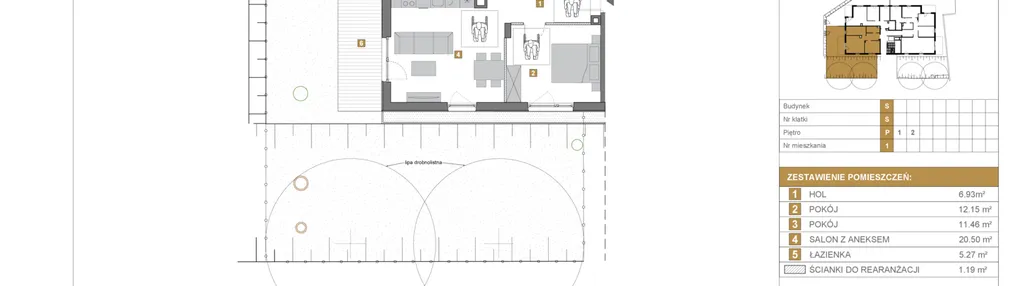Mieszkanie w inwestycji: Wille Biskupin Etap 2.1