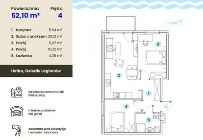 Mieszkanie w inwestycji: Ustka Flow