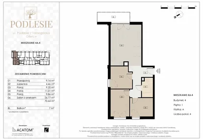 Mieszkanie w inwestycji: Podlesie