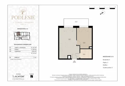 Mieszkanie w inwestycji: Podlesie