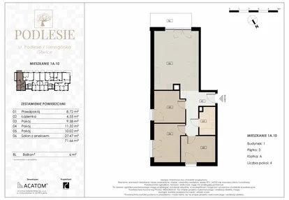 Mieszkanie w inwestycji: Podlesie