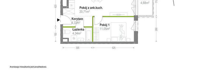 Mieszkanie w inwestycji: Głębocka Vita