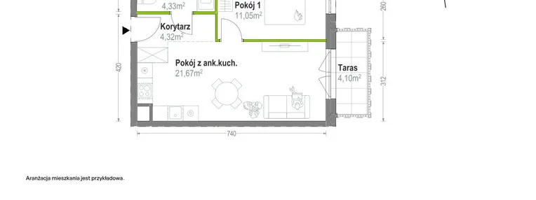 Mieszkanie w inwestycji: Głębocka Vita