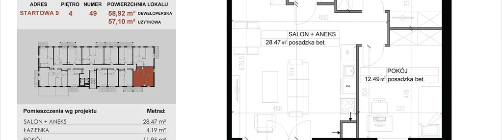 Mieszkanie w inwestycji: M|City