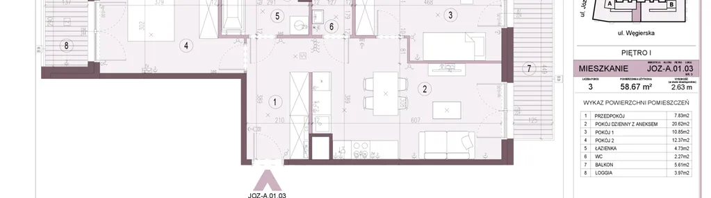 Mieszkanie w inwestycji: Apartamenty Józefińska