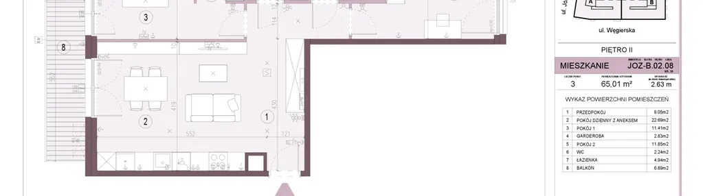 Mieszkanie w inwestycji: Apartamenty Józefińska