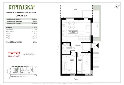 Mieszkanie w inwestycji: Cypryjska