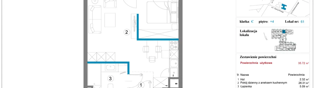 Mieszkanie w inwestycji: Daszyńskiego Square etap 2