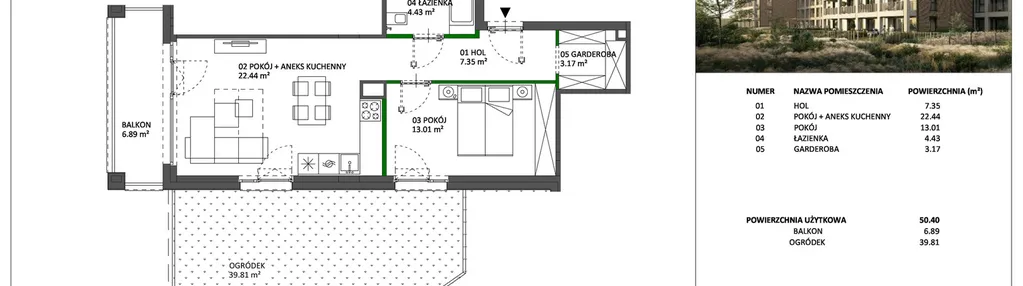 Mieszkanie w inwestycji: Hillence etap 3