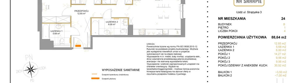 Mieszkanie w inwestycji: Na Skarpie bud. B