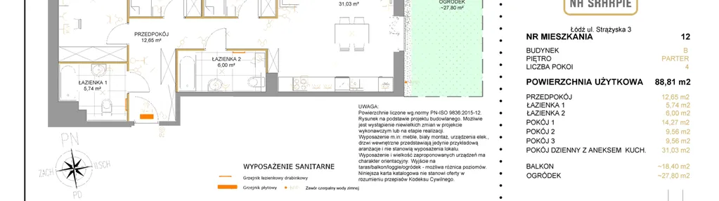 Mieszkanie w inwestycji: Na Skarpie bud. B
