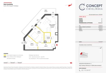Mieszkanie w inwestycji: Concept Ćwiklińska