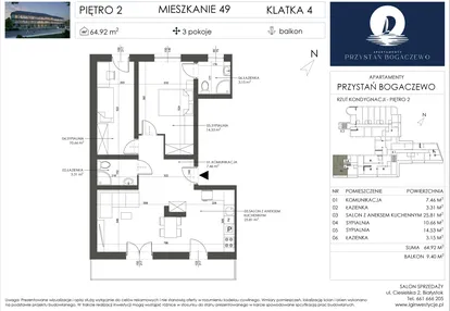 Mieszkanie w inwestycji: Przystań Bogaczewo