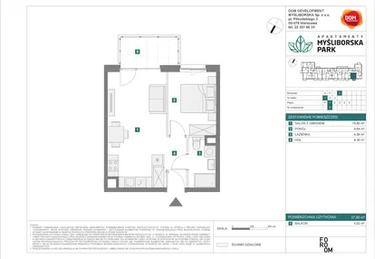 Mieszkanie w inwestycji: Apartamenty Myśliborska Park