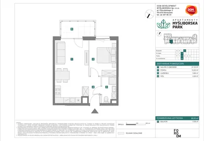 Mieszkanie w inwestycji: Apartamenty Myśliborska Park