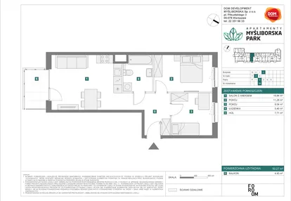 Mieszkanie w inwestycji: Apartamenty Myśliborska Park