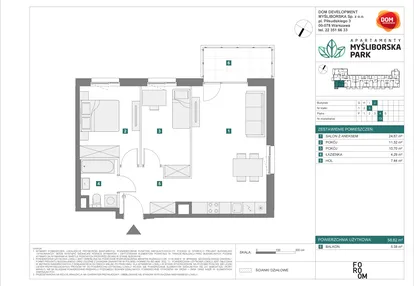 Mieszkanie w inwestycji: Apartamenty Myśliborska Park