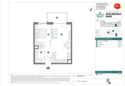 Mieszkanie w inwestycji: Apartamenty Myśliborska Park