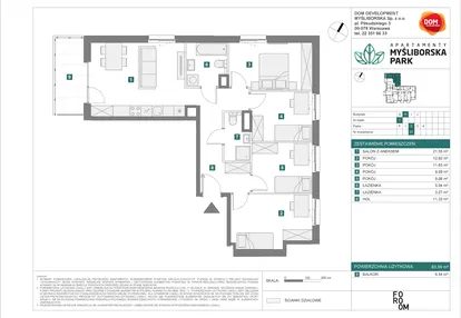 Mieszkanie w inwestycji: Apartamenty Myśliborska Park
