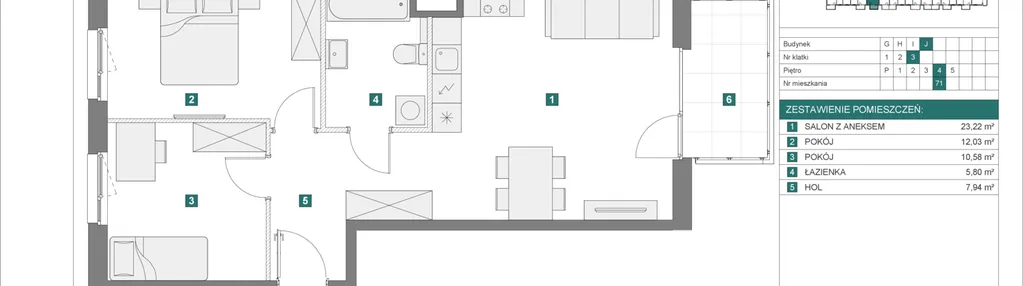 Mieszkanie w inwestycji: Apartamenty Myśliborska Park