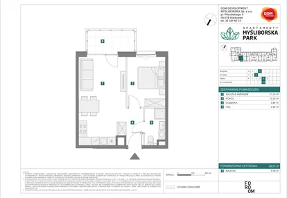 Mieszkanie w inwestycji: Apartamenty Myśliborska Park