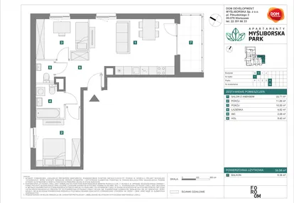 Mieszkanie w inwestycji: Apartamenty Myśliborska Park