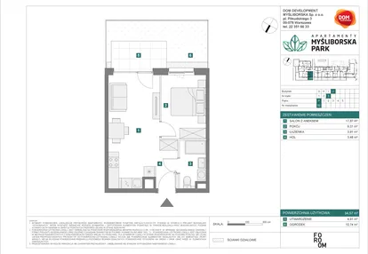 Mieszkanie w inwestycji: Apartamenty Myśliborska Park