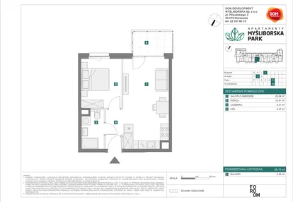 Mieszkanie w inwestycji: Apartamenty Myśliborska Park