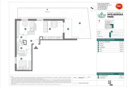 Mieszkanie w inwestycji: Apartamenty Myśliborska Park