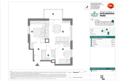 Mieszkanie w inwestycji: Apartamenty Myśliborska Park