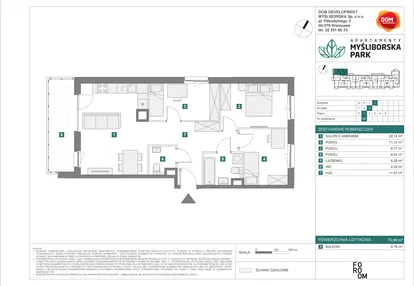 Mieszkanie w inwestycji: Apartamenty Myśliborska Park