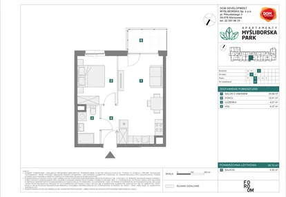 Mieszkanie w inwestycji: Apartamenty Myśliborska Park