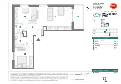 Mieszkanie w inwestycji: Apartamenty Myśliborska Park