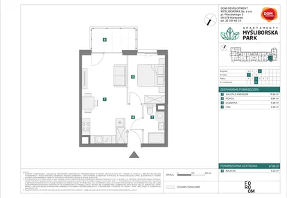 Mieszkanie w inwestycji: Apartamenty Myśliborska Park